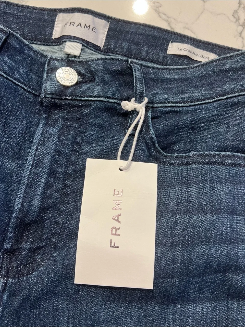 FRAME Le Crop Mini Boot Cascade Hem Jeans Size 29 😎*Price is firm*❤️ - Picture 4 of 15